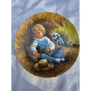 Little Boy Blue Plate‎ Mother Goose RECO John McClelland 1980 Limited Edition